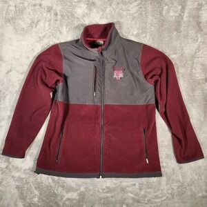 Colosseum Texas A&M Aggies Fleece Jacket Men's‎ Large Maroon Gray Full Zip
